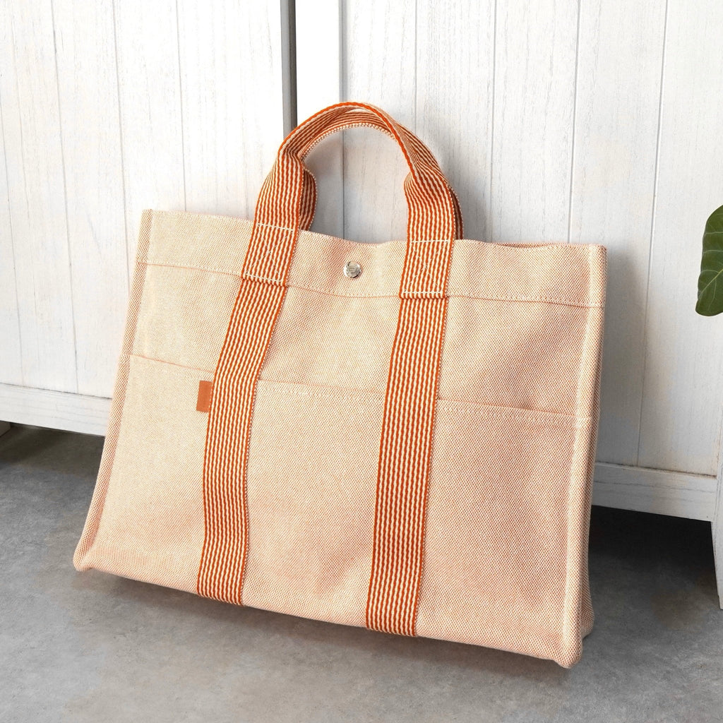 HERMESオレンジトートバッグフールトゥーMM. HERMES エルメス トート