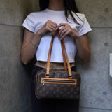 ルイ ヴィトン モノグラム シテMM ハンドバッグ ブラウン M51182 - NEWSED