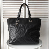 シャネル バリビアッツ MM ココマーク キャンバス / PVC トートバッグ ブラック 17752358 - NEWSED