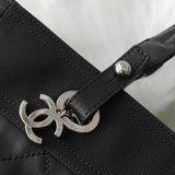 シャネル バリビアッツ MM ココマーク キャンバス / PVC トートバッグ ブラック 17752358 - NEWSED