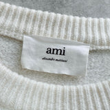 アミパリ アミ パリス ハートロゴ ニット アイボリー レディース