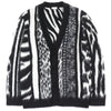 サンローランパリ Mohair Cardigan 総柄 カーディガン ブラック XS メンズ