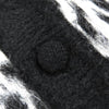 サンローランパリ Mohair Cardigan 総柄 カーディガン ブラック XS メンズ