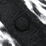 サンローランパリ Mohair Cardigan 総柄 カーディガン ブラック XS メンズ - NEWSED