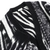 サンローランパリ Mohair Cardigan 総柄 カーディガン ブラック XS メンズ
