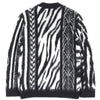 サンローランパリ Mohair Cardigan 総柄 カーディガン ブラック XS メンズ