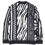 サンローランパリ Mohair Cardigan 総柄 カーディガン ブラック XS メンズ - NEWSED