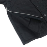 サカイ Moleskin Embroidered Patch Jacket モールスキンエンブロイダリージャケット ロゴ入りボタン ジャケット ブラック 3 メンズ - NEWSED