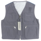 ディオール オム Multi Pocket Zipup Vest ロゴ刺繍 バックメッシュ ジップアップ ジレ ベスト グレー 52 メンズ - NEWSED