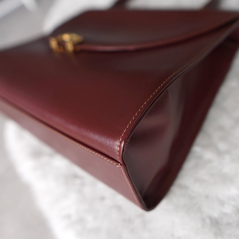 must de Cartier Leather Hand Bag - NEWSED