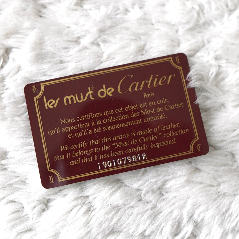 must de Cartier Leather Hand Bag - NEWSED