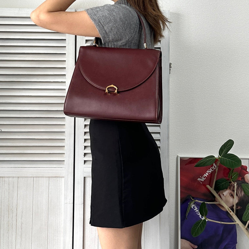 must de Cartier Leather Hand Bag - NEWSED