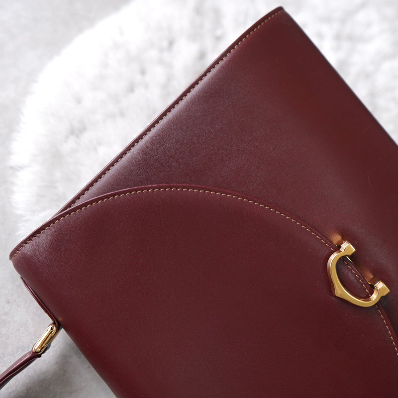 must de Cartier Leather Hand Bag - NEWSED