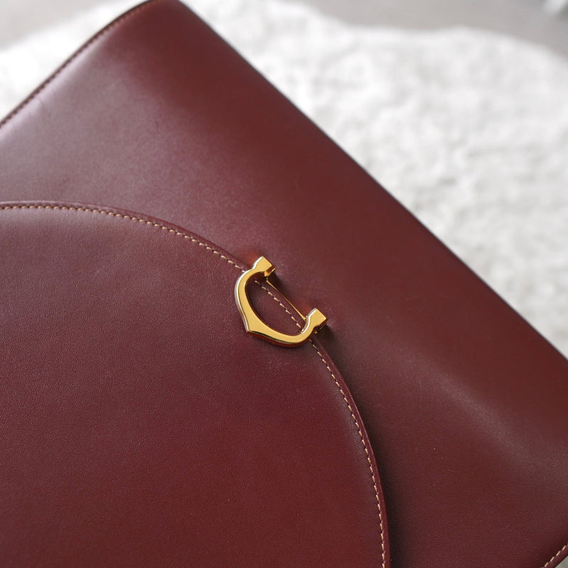must de Cartier Leather Hand Bag - NEWSED