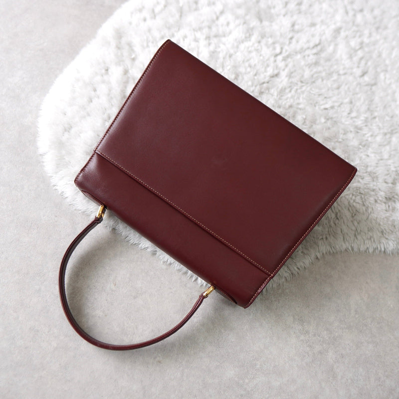 must de Cartier Leather Hand Bag - NEWSED