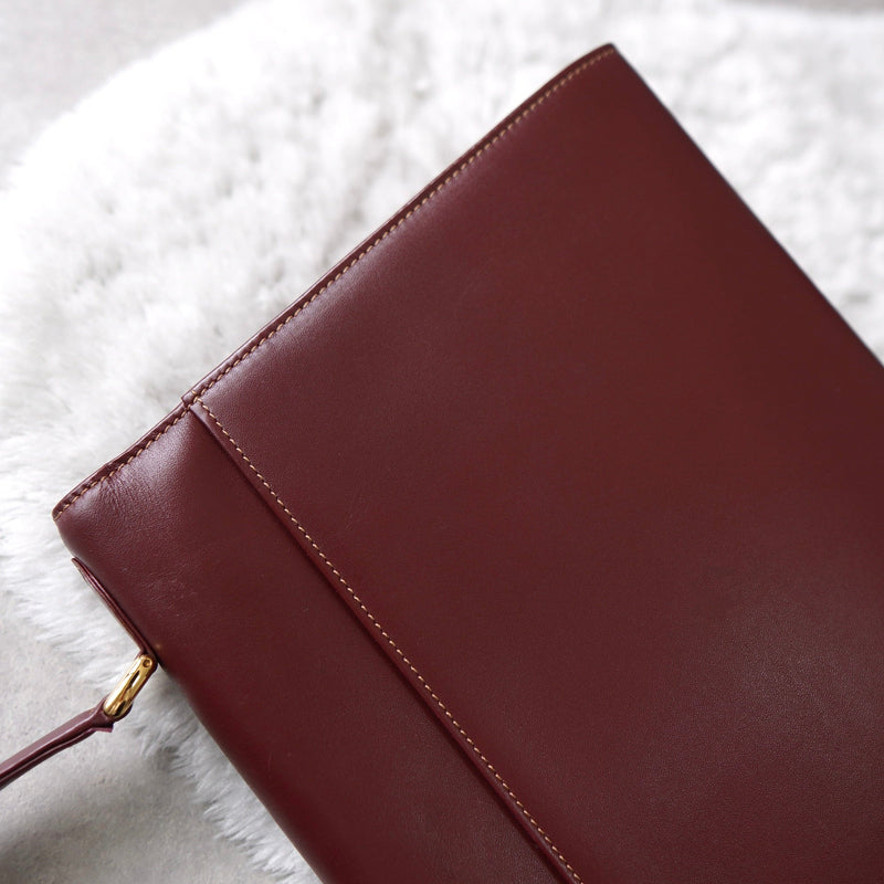 must de Cartier Leather Hand Bag - NEWSED