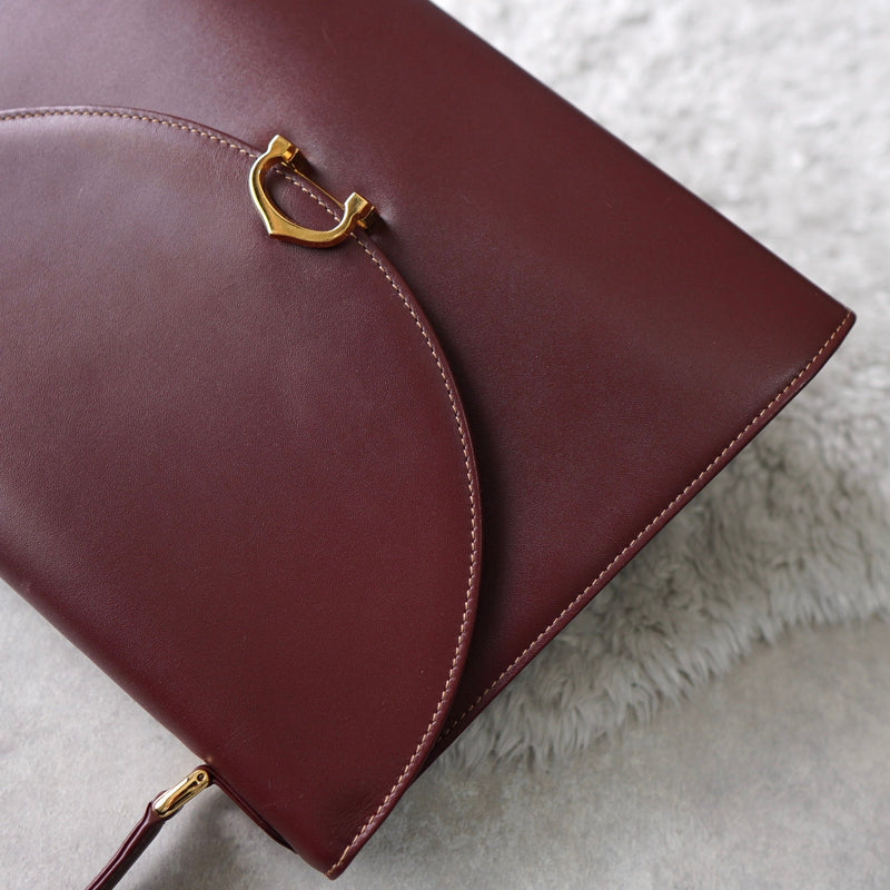 must de Cartier Leather Hand Bag - NEWSED
