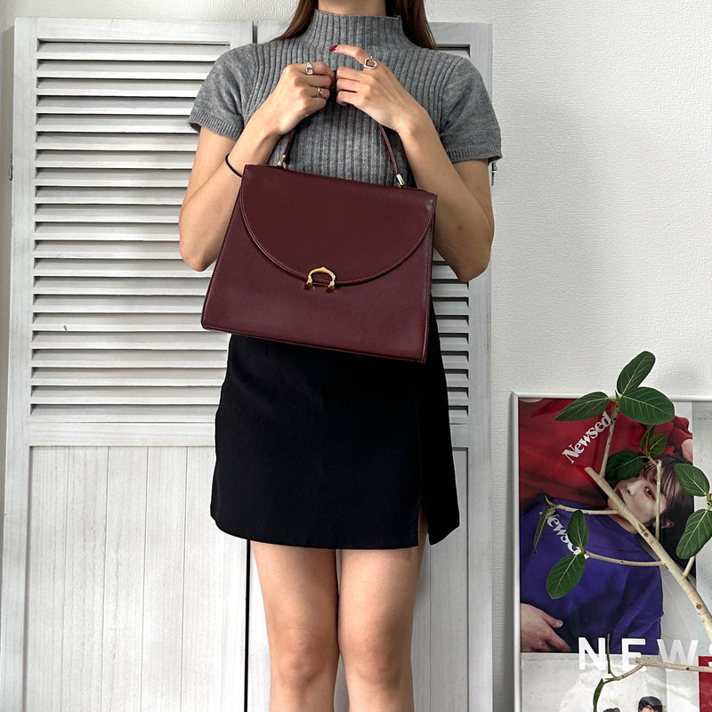must de Cartier Leather Hand Bag - NEWSED