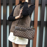 ルイ ヴィトン ダミエ オーバーニュ ワンショルダーバッグ ブラウン N51129 MB0055 - NEWSED