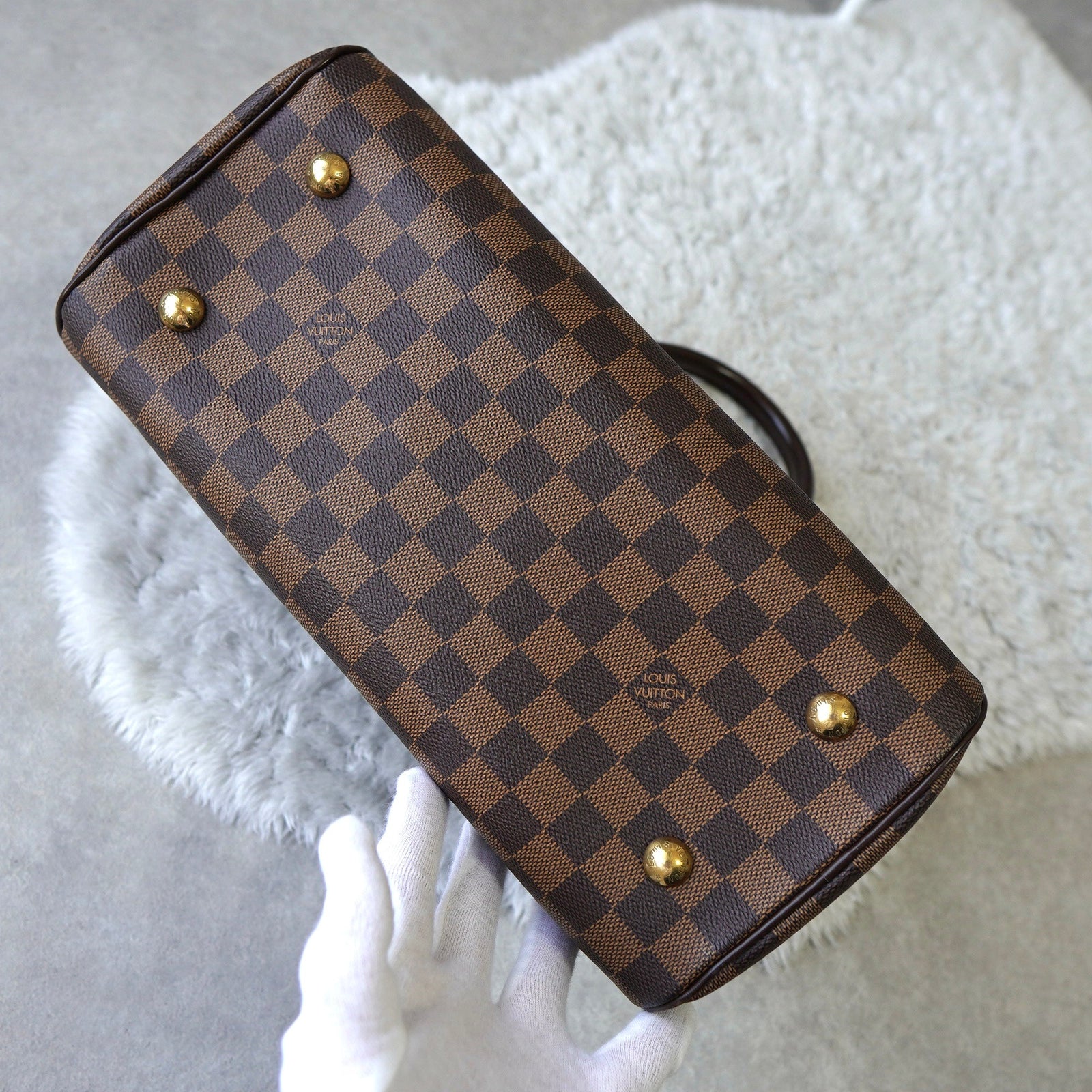 ルイ ヴィトン ダミエ ドゥオモ ハンドバッグ N60008 CA0036