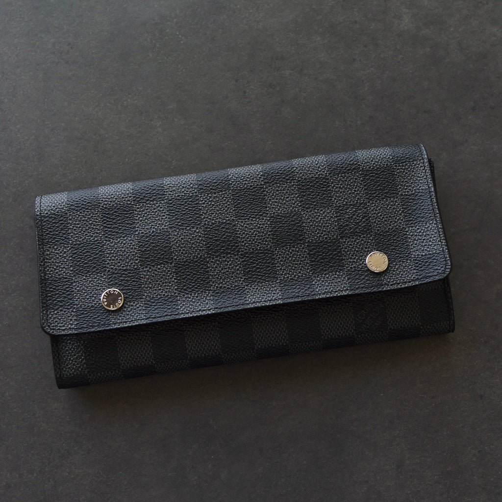 Louis Vuitton Damier Graphite Portefeuille Long Modular Long Wallet N63084 MI5019
