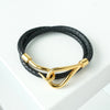エルメス レザー ジャンボ チョーカー ブレスレット ブラック