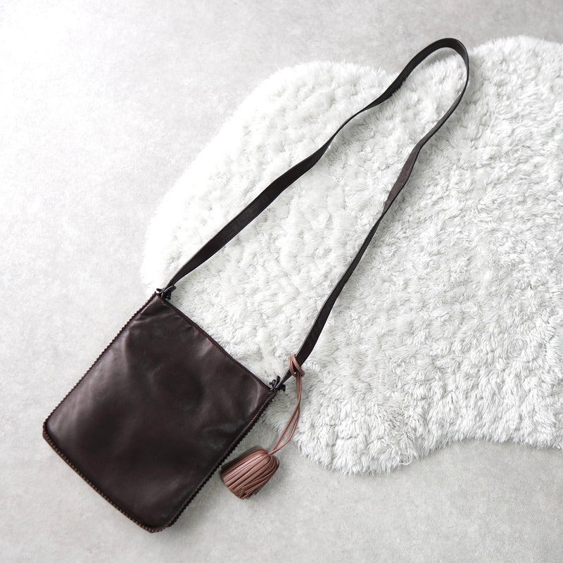 Napa Leather Anagram Shoulder Bag - NEWSED