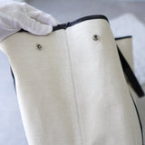 Navy Cabas Canvas Tote Bag - NEWSED