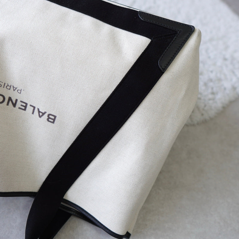 Navy Cabas Canvas Tote Bag - NEWSED
