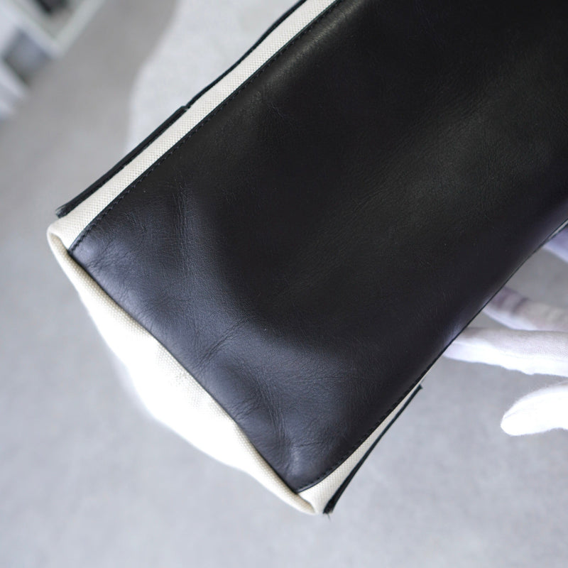 Navy Cabas Canvas Tote Bag - NEWSED