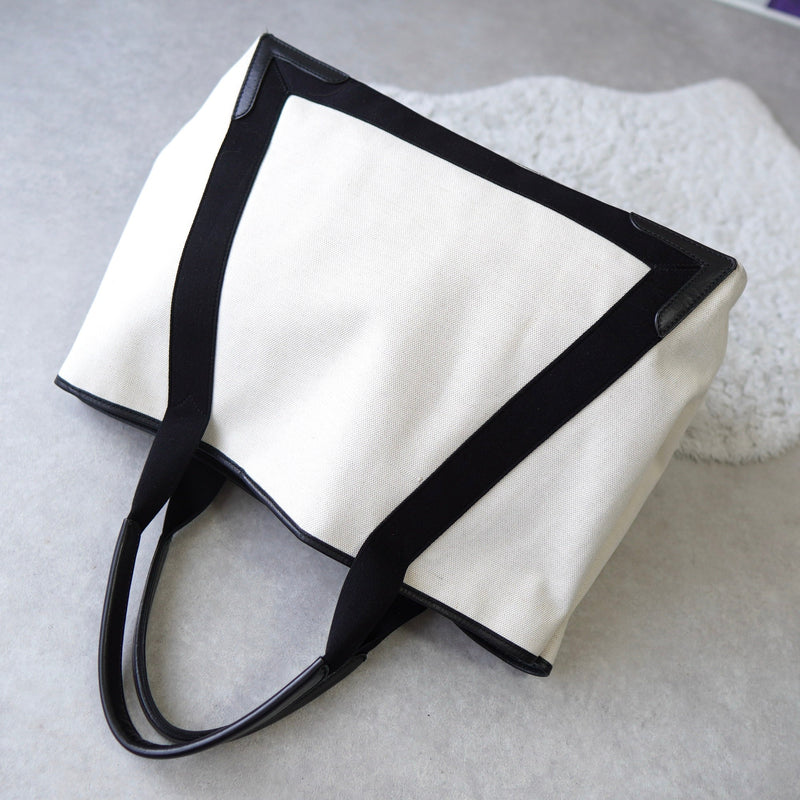 Navy Cabas Canvas Tote Bag - NEWSED