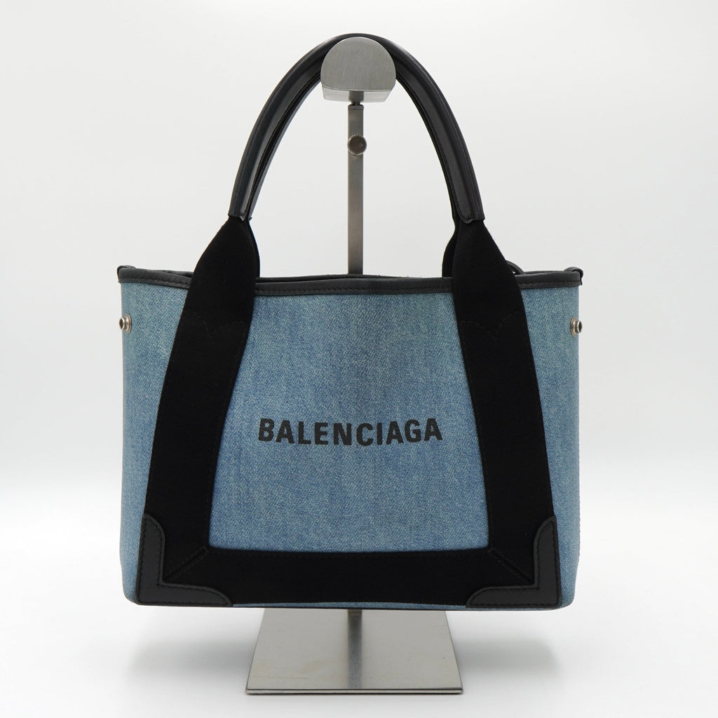 Navy Cavas Hand Bag S