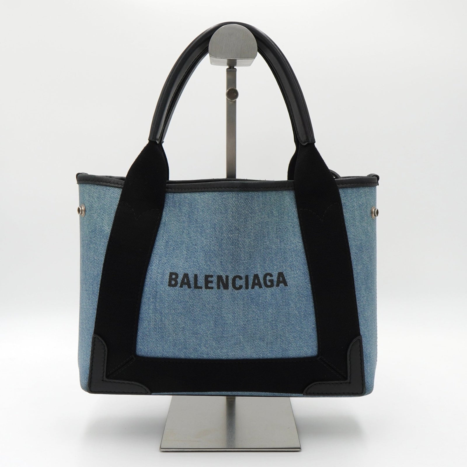balenciaga navy cava S - ハンドバッグ