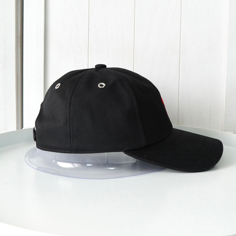 アミパリ アミ パリス ハートロゴ キャップ ブラック