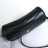 サンローラン YSLロゴ ルル レザー ショルダーバッグ グリーン