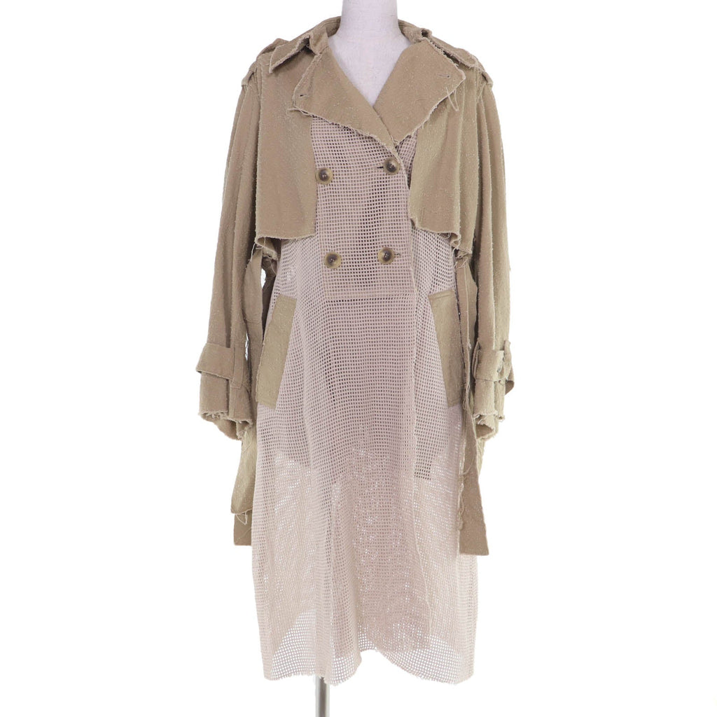 フミエタナカ needle trench CO トレンチコート ベージュ 1 レディース