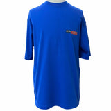 バレンシアガ NEWS Logo Tee ロゴプリント クルーネック ショートスリーブ 半袖Ｔシャツ ブルー XS メンズ 未使用品 - NEWSED