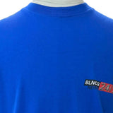 バレンシアガ NEWS Logo Tee ロゴプリント クルーネック ショートスリーブ 半袖Ｔシャツ ブルー XS メンズ 未使用品 - NEWSED