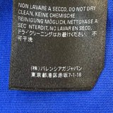 バレンシアガ NEWS Logo Tee ロゴプリント クルーネック ショートスリーブ 半袖Ｔシャツ ブルー XS メンズ 未使用品 - NEWSED