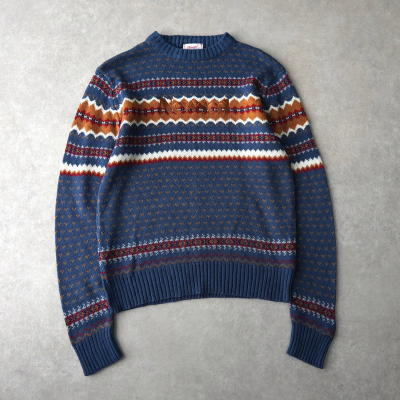 Newsed ロゴ リメイク ニット 総柄 マルチカラー No.447 - NEWSED