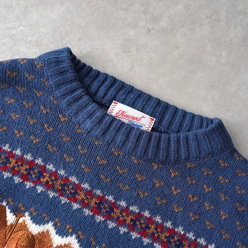 Newsed ロゴ リメイク ニット 総柄 マルチカラー No.447 - NEWSED