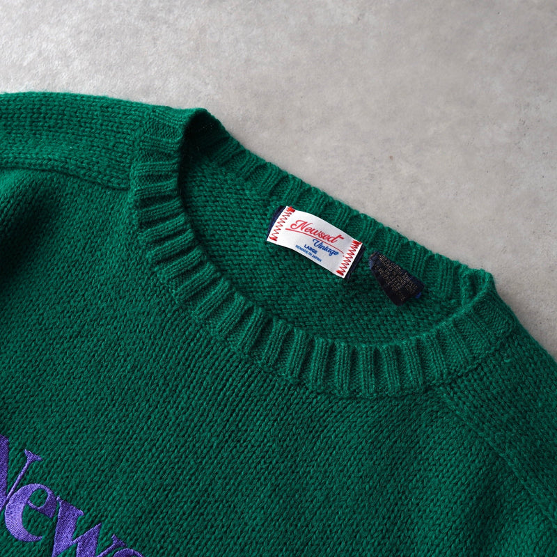 Newsed ロゴ リメイク ニット グリーン No.452 - NEWSED