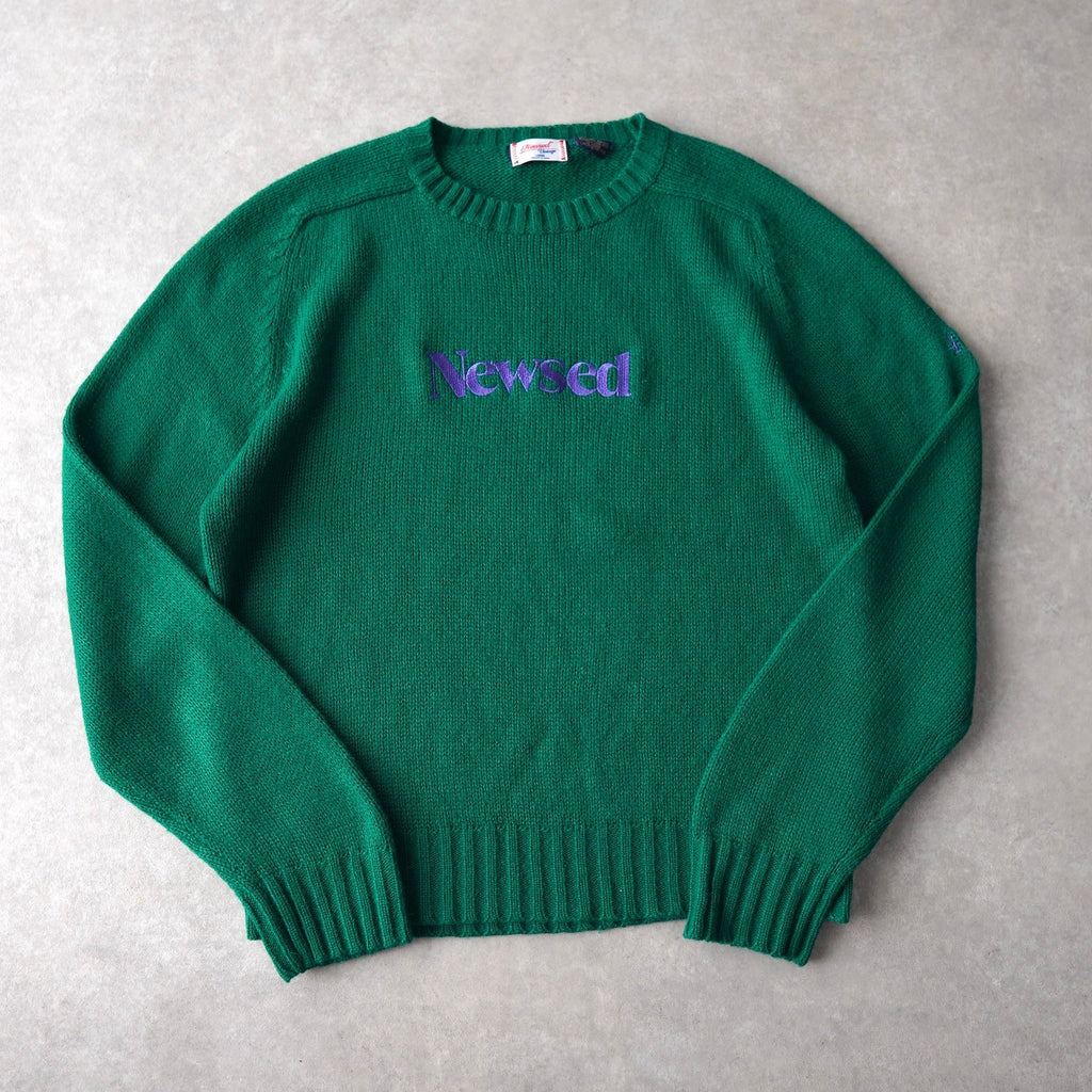 Newsed ロゴ リメイク ニット グリーン No.452