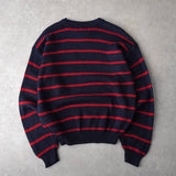 Newsed ロゴ リメイク ニット ボーダー柄 レッド / ネイビー No.453 - NEWSED