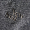 Newsed Logo Remake Knit Half Button Shawl Collar Elbow Patch Gray Blue No.456 
