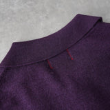Newsed ロゴ リメイク ポロ ニット 襟付き パープル No.463 - NEWSED