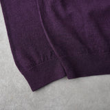 Newsed ロゴ リメイク ポロ ニット 襟付き パープル No.463 - NEWSED