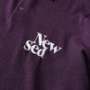 Newsed Logo Remake Polo Knit with Collar Purple No.463 