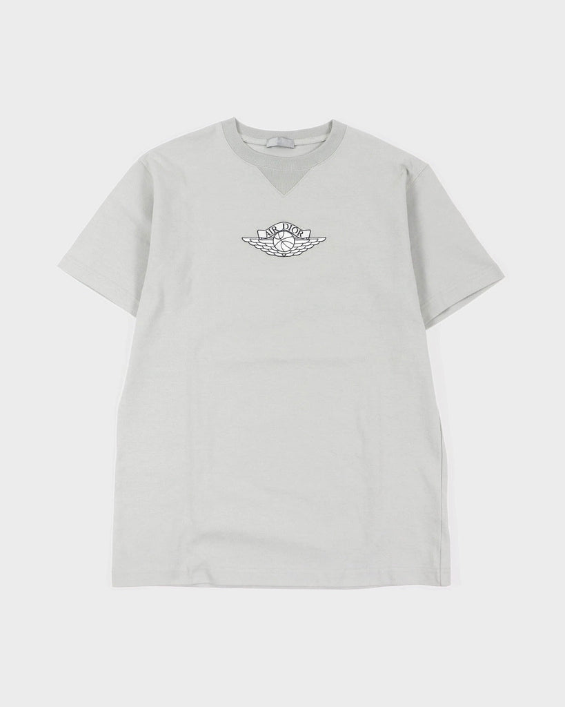 ディオールオム ナイキ NIKE AIR DIOR M.C&S Top Tee 半袖Ｔシャツ グレー XS メンズ