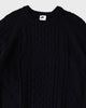 NL CABLE KNIT L/S ナイキ スウッシュ ケーブル編み ニット ブラック Lサイズ メンズ レディース